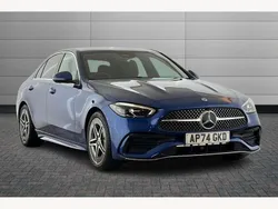 Blue Used 2025 Mercedes C200 AMG line Sedan | £36,990 (A bit pricey)