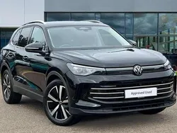 Grenadilla black metallic Used 2025 VW Tiguan Elegance SUV | £34,115 (Fair price)