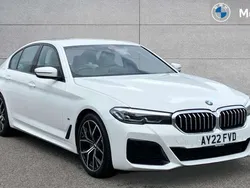 White Used 2022 BMW 520 M Sport Sedan | £28,820 (Fair price)