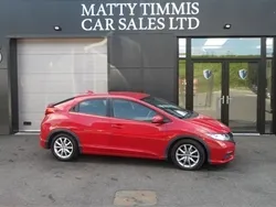 Red Used 2012 Honda Civic SE Hatchback | £3,199 (Fair price)