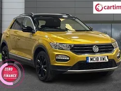 Yellow Used 2018 VW T-Roc Design SUV | £12,990 (Fair price)