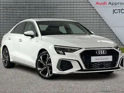 White Used 2023 Audi A3 S-Line Sedan | £24,477 (Fair price)