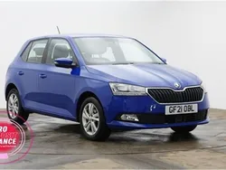 Blue Used 2021 Skoda Fabia SE Hatchback | £12,479 (Fair price)