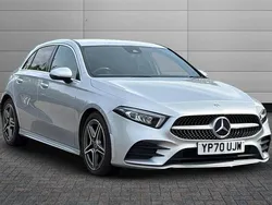 Iridium silver Used 2020 Mercedes A180 AMG line Hatchback | £14,990 (A bit pricey)