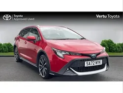Scarlet flare (pearlescent paint) Used 2022 Toyota Corolla Estate | £22,309 (Fair price)