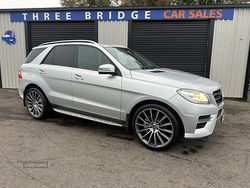 Silver Used 2014 Mercedes ML350 AMG SUV | £9,995 (Fair price)