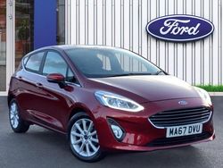 Ruby red Used 2017 Ford Fiesta Titanium Hatchback | £8,995 (Fair price)