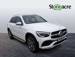 White Used 2019 Mercedes GLC300e AMG Line Premium Plus SUV | £28,495 (Fair price)