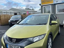 Yellow Used 2012 Honda Civic SE Hatchback | £2,250 (Good price)