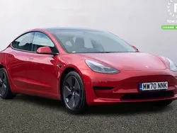 Red Used 2020 Tesla Model 3 Standard Range Sedan | £15,199 (Good price)
