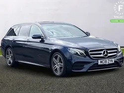 Blue Used 2018 Mercedes E220 AMG Line Premium Estate | £18,799 (Fair price)