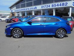 Blue Used 2018 Honda Civic SE Hatchback | £7,694 (Fair price)