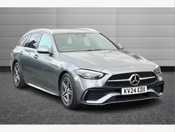 Grey Used 2024 Mercedes C200 AMG line Estate | £33,950 (Fair price)