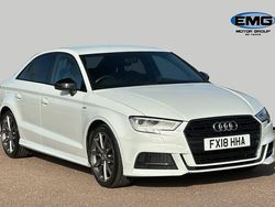 White Used 2018 Audi A3 Black Edition Sedan | £12,490 (Fair price)