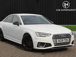 White Used 2019 Audi A4 S-Line Sedan | £13,485 (Good price)