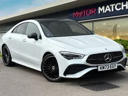 White Used 2023 Mercedes CLA200 AMG line Coupe | £28,990 (Fair price)