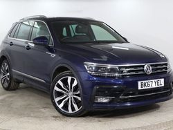 Blue Used 2017 VW Tiguan R-line SUV | £16,275 (Fair price)