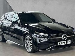 Black Used 2024 Mercedes C200 AMG Line Premium Estate | £31,580 (Fair price)