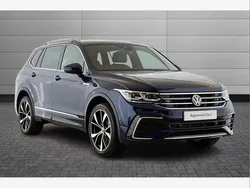 Atlantic blue Used 2024 VW Tiguan Allspace R-line SUV | £35,990 (Expensive)