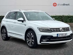 White Used 2019 VW Tiguan R-line SUV | £20,100 (Good price)