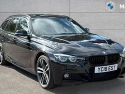 Black sapphire Used 2018 BMW 320 M Sport Estate | £13,079 (Fair price)