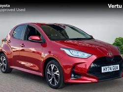 Red Used 2024 Toyota Yaris Hybrid Design Hatchback | £19,488 (Fair price)