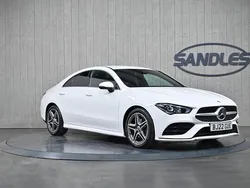 White Used 2022 Mercedes CLA180 AMG line Sedan | £22,499 (Fair price)