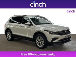 White Used 2021 VW Tiguan Life SUV | £19,449 (Fair price)