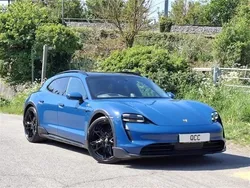Neptune blue Used 2021 Porsche Taycan Cross Turismo Sedan | £49,950 (Fair price)
