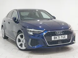 Blue Used 2021 Audi A3 S-Line Sedan | £23,998 (Fair price)