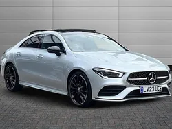 Silver Used 2023 Mercedes CLA200 AMG Line Premium Plus Sedan | £29,395 (Fair price)