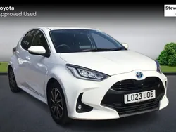 White Used 2023 Toyota Yaris Hybrid Design Hatchback | £16,668 (Fair price)