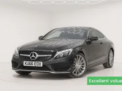 Black Used 2016 Mercedes C250 AMG line Coupe | £14,890 (Expensive)