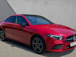 Red Used 2022 Mercedes A250 AMG Line Premium Plus Sedan | £24,789 (A bit pricey)