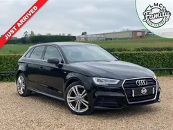 Black Used 2018 Audi A3 Sportback S-Line Hatchback | £12,953 (Fair price)
