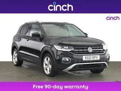 Black Used 2021 VW T-Cross SEL SUV | £13,859 (Fair price)