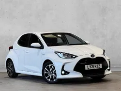 White Used 2021 Toyota Yaris Hybrid Design Hatchback | £14,500 (Good price)