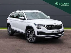 Moon white metallic Used 2023 Skoda Kodiaq SE L Executive SUV | £29,500 (Fair price)