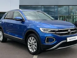 Ravenna blue metallic Used 2024 VW T-Roc Style SUV | £24,837 (Fair price)