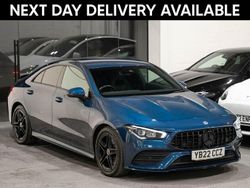 Blue Used 2022 Mercedes CLA200 AMG line Coupe | £19,500 (Good price)