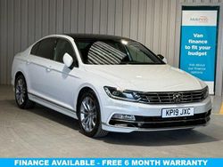 White Used 2019 VW Passat R-line Sedan | £16,485 (Fair price)