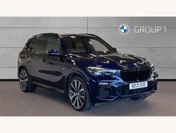 Blue Used 2021 BMW X5 M Sport SUV | £42,950 (Fair price)