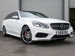 White Used 2015 Mercedes E220 AMG Line Premium Estate | £11,990 (Fair price)