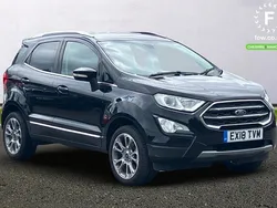 Black Used 2018 Ford Ecosport Titanium SUV | £9,699 (Fair price)