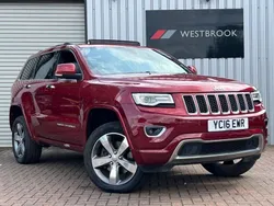 Red Used 2016 Jeep Grand Cherokee Overland SUV | £16,450 (Fair price)