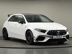 Polar white standard finish Used 2025 Mercedes A45 AMG AMG Hatchback | £54,800 (Fair price)