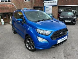 Lightning blue Used 2021 Ford Ecosport ST-Line SUV | £13,000 (Fair price)