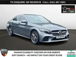 Grey Used 2021 Mercedes C300e AMG line Sedan | £20,970 (Super price)