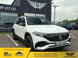 White New 2024 Mercedes EQB300 AMG line SUV | £39,754