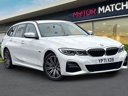 White Used 2021 BMW 330e M Sport Estate | £19,850 (Fair price)